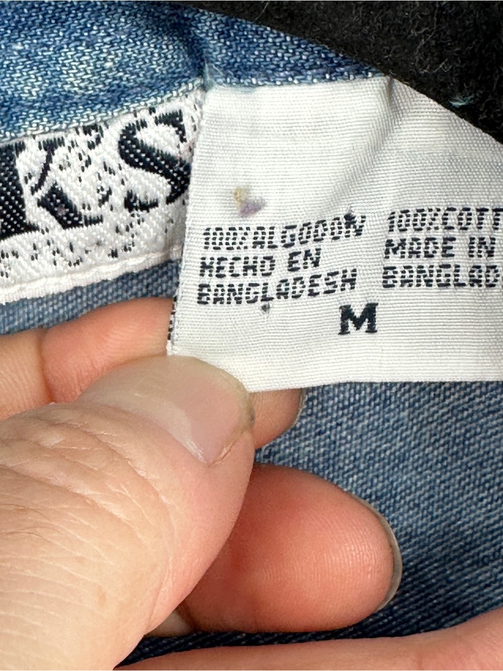 Vintage Medium Denim Button-Up Shirt Patchwork Embroidered Blue Americana - Picture 7 of 9